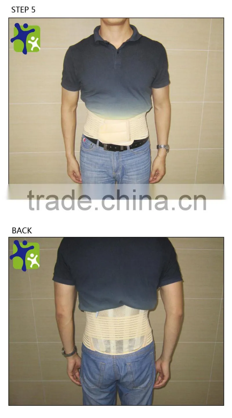 Breathable net lumbar support with strengthen belt, medical back support