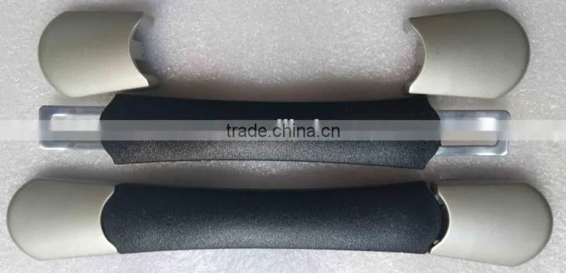 Plastic luggage bag carrying handle,Luggage case plastic handle parts,Suitcase accessories zinc alloy handle