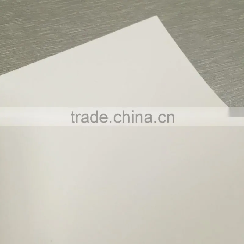 180mic eco solvent plastic white opaque pet film with silver back