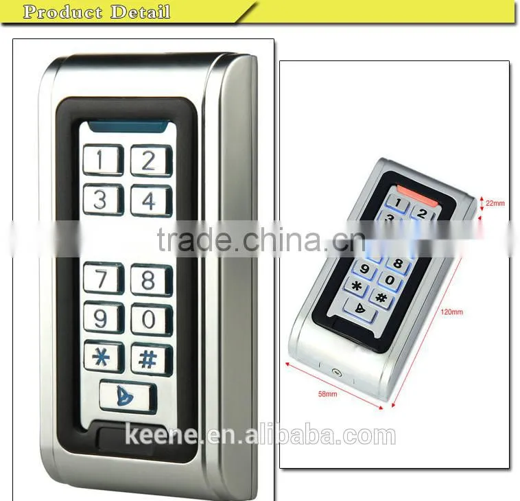Door Access Control Controller Waterproof IP68 Metal Case RFID Reader Keypad /SY5000W