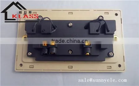 Libya electric light brushed stainless wall switch and socket