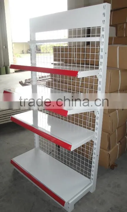 RH-HSBW02 Metal Wire Mesh Back Panel Supermarket Shelf