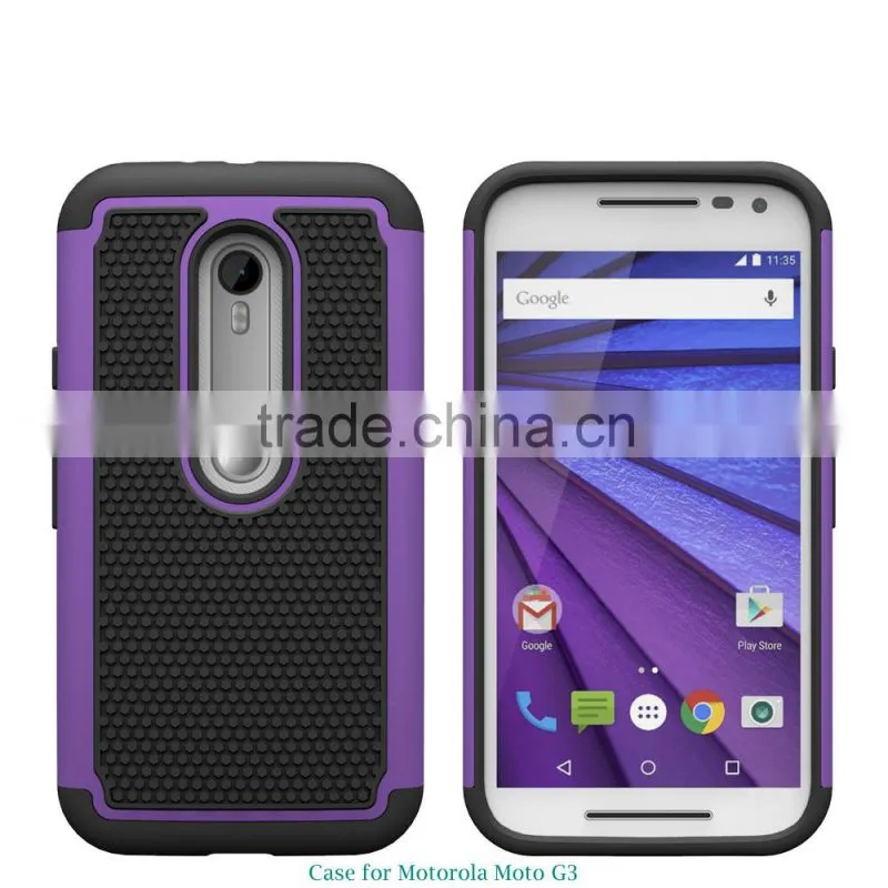 PC TPU 2 in 1 Slim armor cell phone case for moto g3
