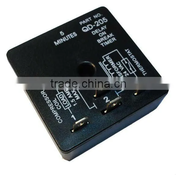 QD204/205/206 time delay on break (3 or 5 minutes fixed or .03-10 minutes adjustable)