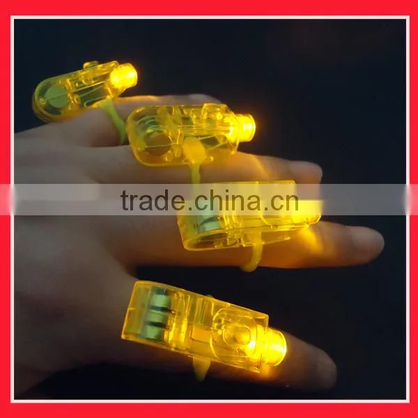 Yellow colour light up finger ring light