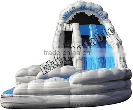 customized heavy duty water inflatable slide