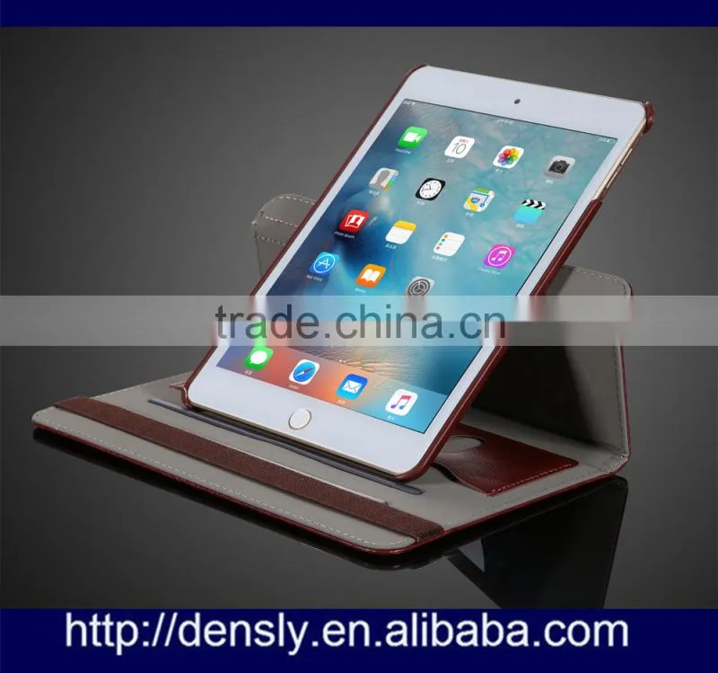 New Arrival For iPad mini 4 360 Rotating Leather Case