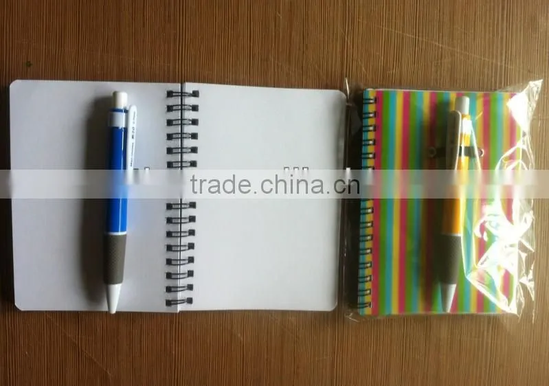 Spiral diary with pen