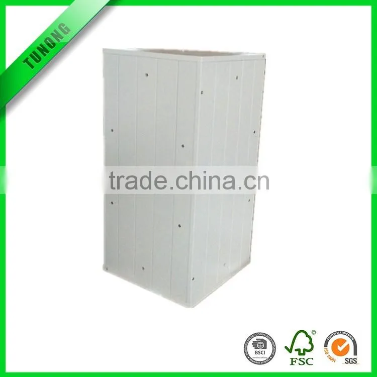 3 tier white MDF living room corner shelfwall corner shelf wooden