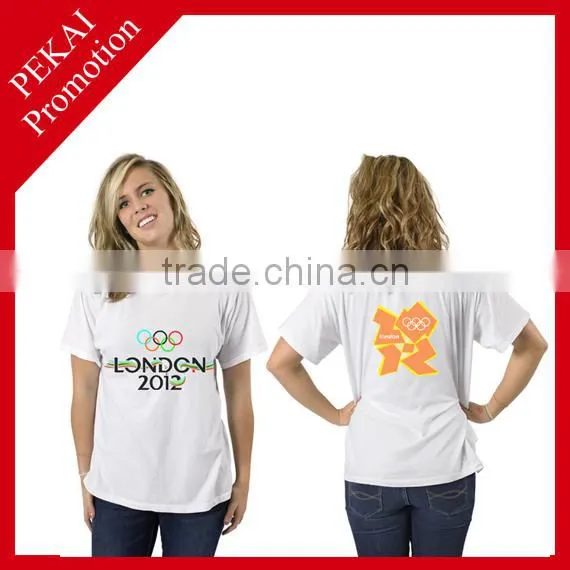 Custom wholesale in china promotional print t-shirt