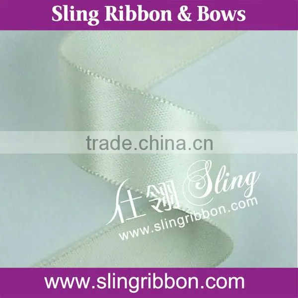 15mm Cheap Antique White Single Face Satin Ribbon Wholesale