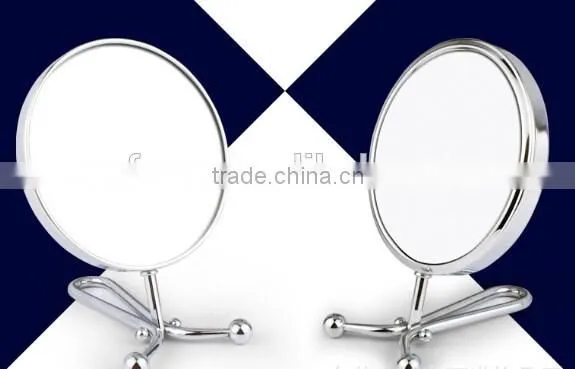 High quality makeup mirror with handle / folding comestic mirror / princess mirror