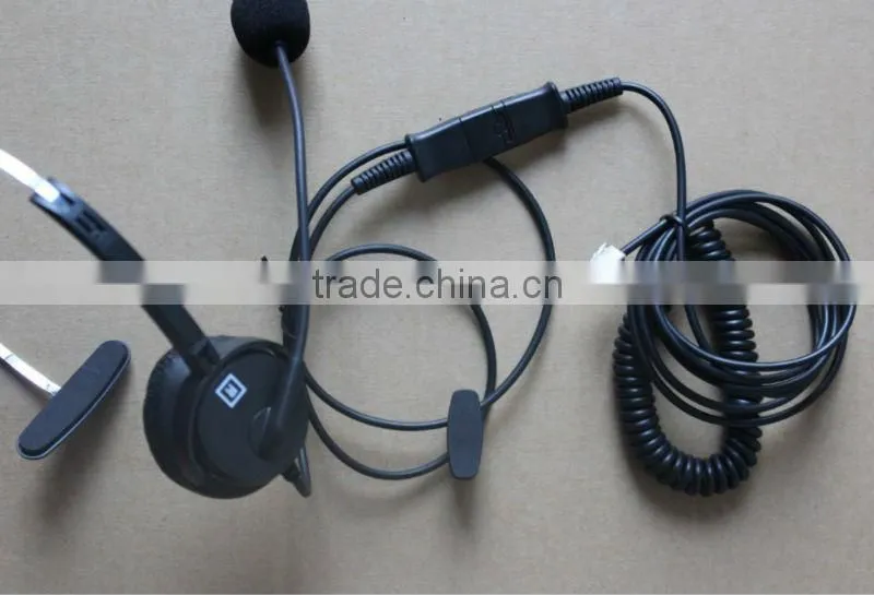 Professional call center headset with RJ11, QD optional(OEM/ODM)