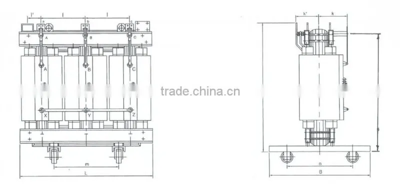 SC(B)H15 10KV series environmental-friendly energy-saving amorphous core dry type transformer Dry type transformer 10 kv SCB(10)
