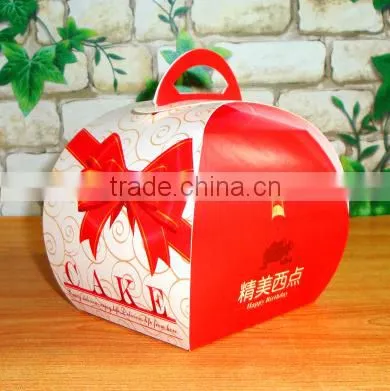 black samll paper cake box colourful Mousse box with kity Chrismas cake paper box