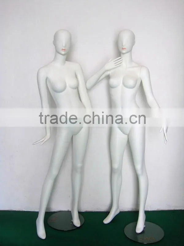 Abstract egg head sexy lifelike female mannequin
