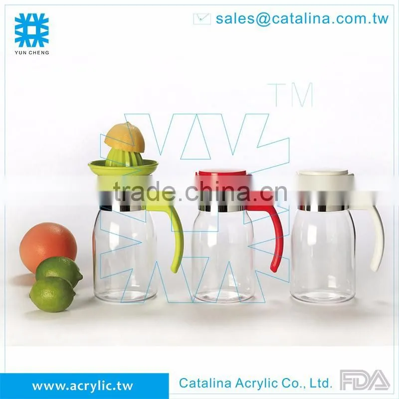 Juice water drink Acrylic Plastic 1.5L pitcher With Lid