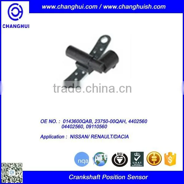High Quality Auto Crankshaft position sensor 0143600QAB 23750-00QAH 4402560 04402560 09110560