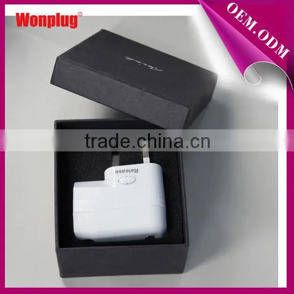 New patent all in one usb taiwan travel adaptor with many colors and low price