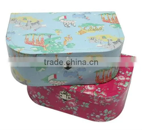 Hot Quality Customized Made fancy suitcase paper bag (ZD2014-M014)