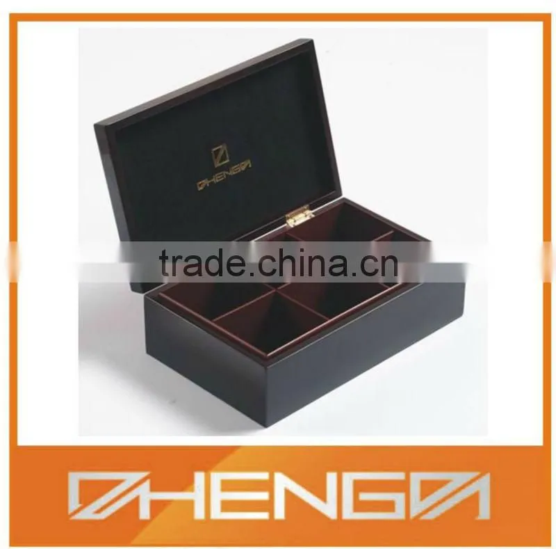 Hot!!! Customized Made-in-China Elegant Glossy Red Lacquer Logo Printing VIP Tea Gift Box(ZDW13-T026)