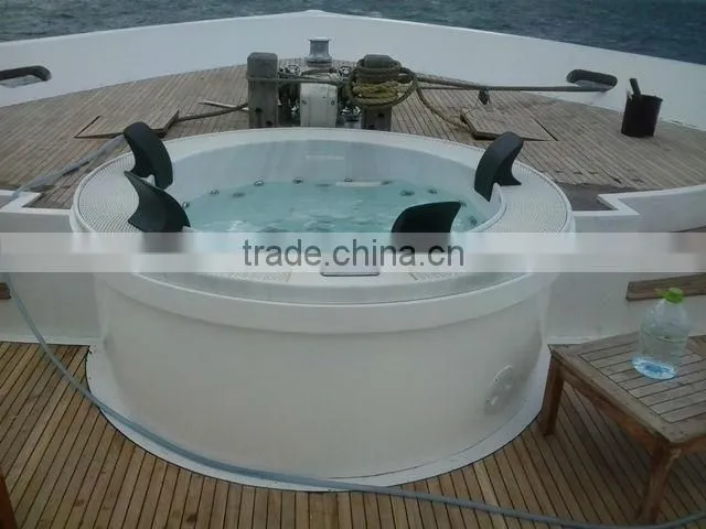 Traditional round whirlpool outdoor spa with masage bath hot tub(M-3329)