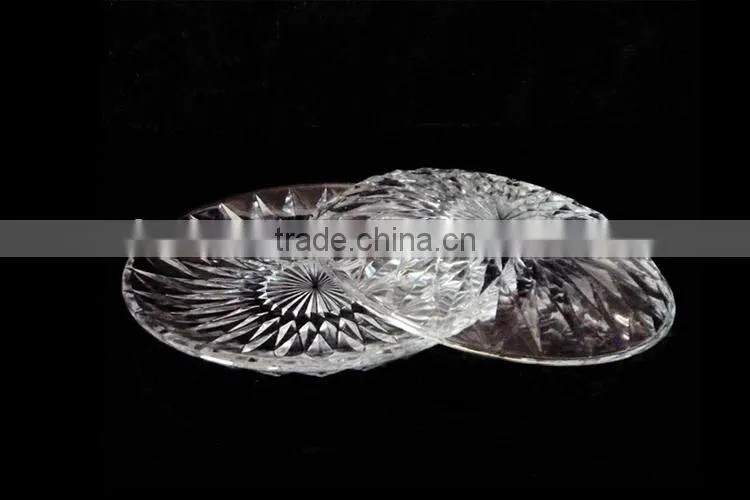 glass charger plates wholesale with diamond design