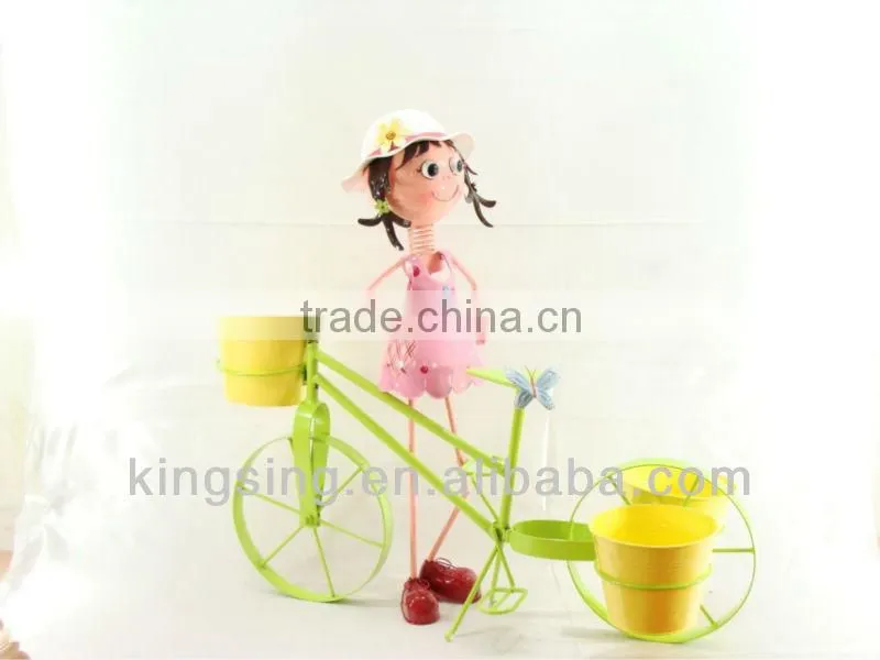 Metal doll flower arranging barrels for home decor 2013 newest