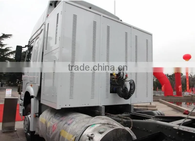 New model Sinotruk Howo 340hp 6*4 LNG prime mover for sale
