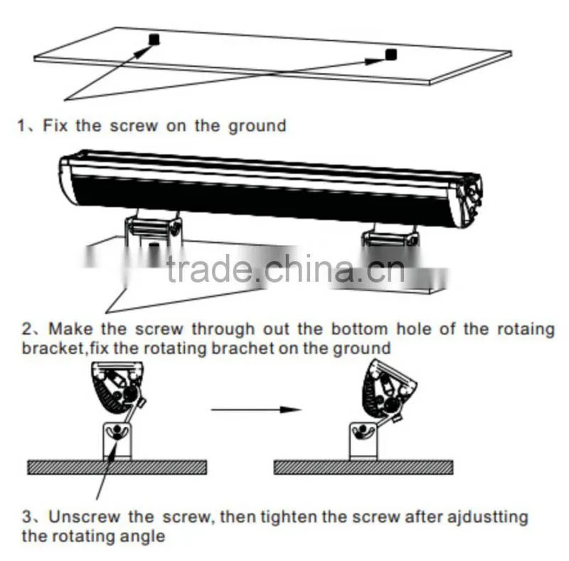 Outdoor stage lighting 15W ip65 rgb changing high power waterproof led wall washer lighting