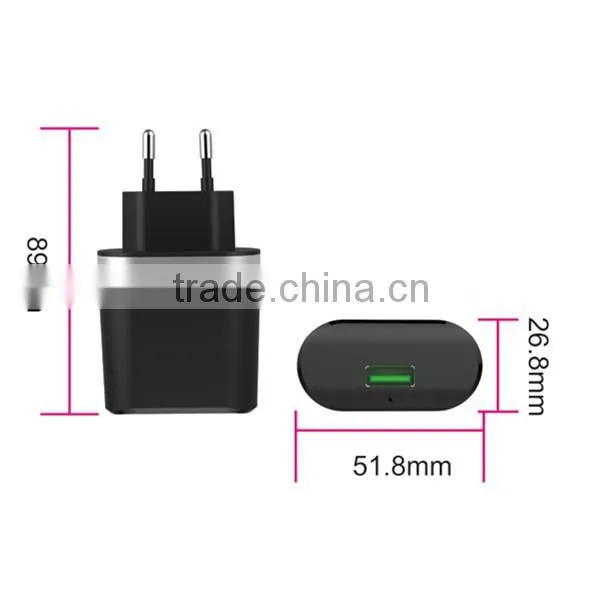 CE RoHS certificated popular single USB 5V 1.5A wall charger with 2 year warranty