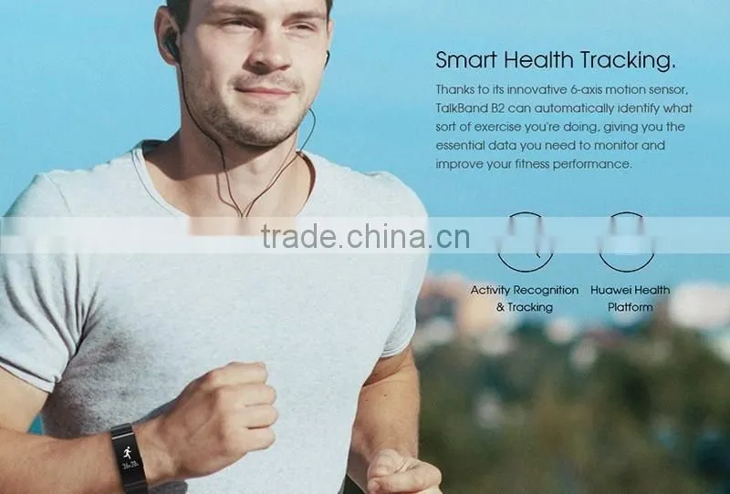 Original Huawei TalkBand B2 Bluetooth Smart Bracelet Fitness Wearable Sports Compatible smart Mobile Phone Device Wristbands