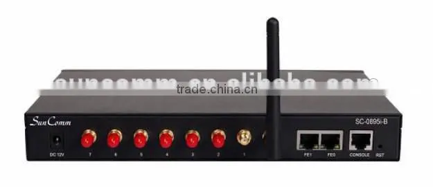 SC-0895iG high quality with 8 sim SMS Quad band VoIP Gateway