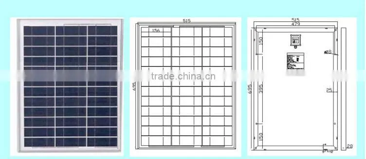 High Efficiency & Full Certificate 40W Polycrystalline Solar Panels