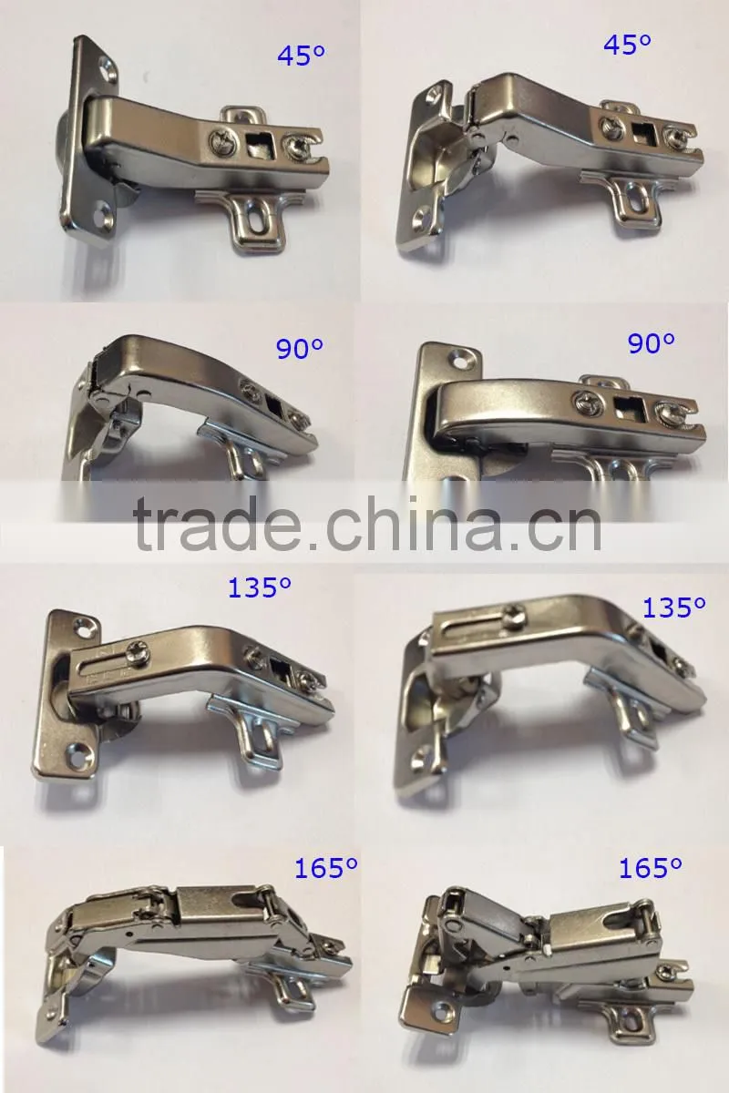 2016-2017 kitchen cabinet stainless steel hardware iron cabinet board hinges with 4 hole plate