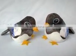 promotional gift plush toy o black magpie 3D printing plush magpie earthbag plush bird earthbag with beans 3D plush small bird