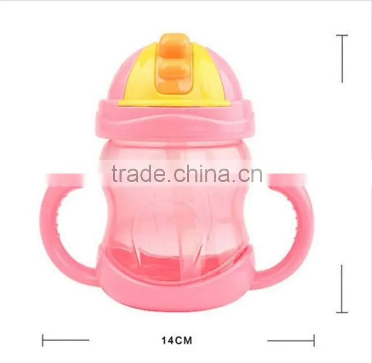 Top quality PP baby water bottle with handle