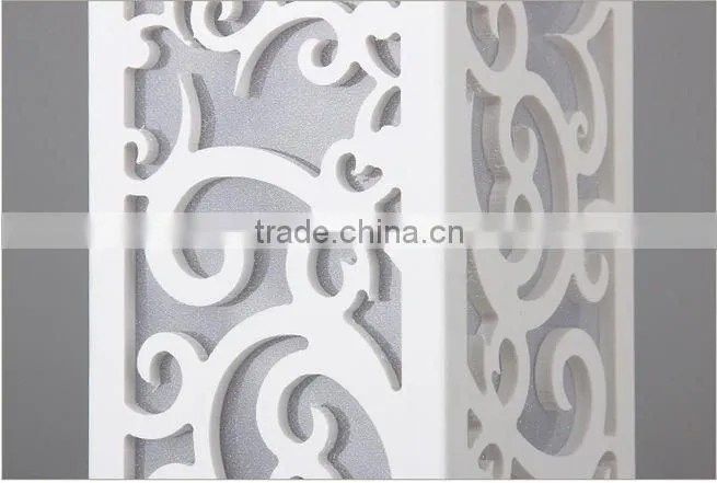 New Beautiful Modern Pure White Carved Pattern LED Light