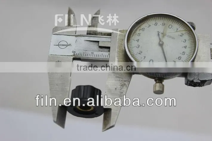 round aluminium mini radio volume control knob