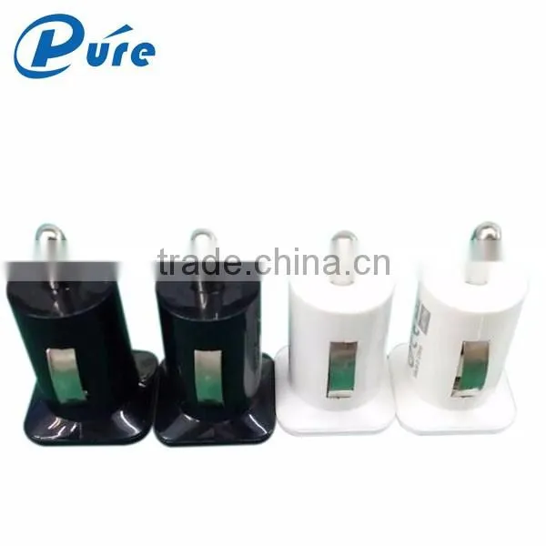 Factory price mini ABS material 2.1A output 2 port mobile car charger usb phone charger with CE FCC ROHS