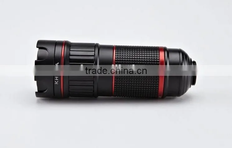 Zoomable 2-in-1 4X/12X Magnifier Camera Lens Telescope With Phone Case And Adjustable Tripod For iPhone5/5S