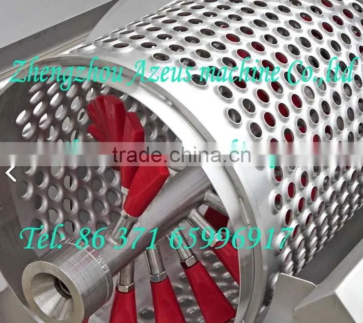 Industrial grape smashing machinery/grape destemmer machine with SUS304 stainless steel