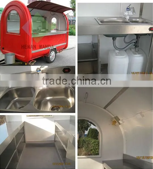 WANDA brand Mobile food carts / food kiosk