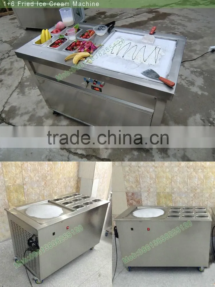 Machine Manufacturer Fried Ice Cream Cart machine fried yoghourt machine