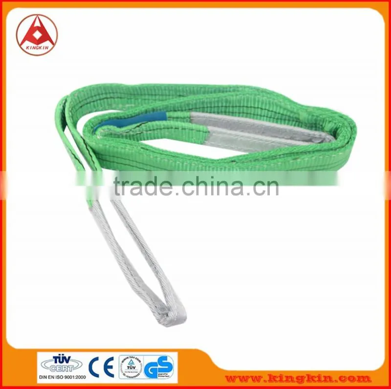 manufacture price cargo lashing belt/ round sling/webbing sling for cargo with GS, CE, ISO 9001 Certificate