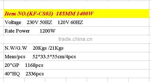 POWER TOOLS HIGH QUALITY185MM 1400W WITH BLADE CIRCULAR SAW NEW ITEM PRODUCT
