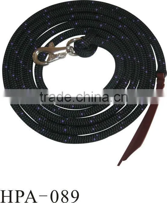 Three stranded nylon rope lead with NP snap