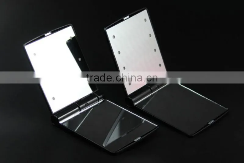 Led Lighted Compact Travel Makeup Mirror