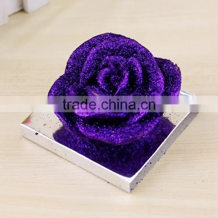 Colorful Rose Flower Shaped Art Candle,wedding candle, wedding favor