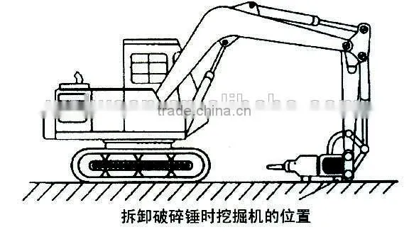 new excavator accessories rock hammer breaker factory price